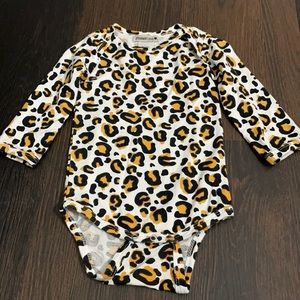 Spearmint Love Long Sleeve Leopard Bodysuit